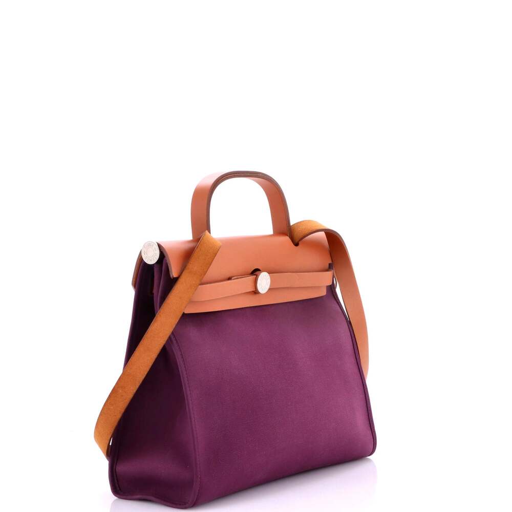 Hermes Herbag Zip Leather And Toile 31 #249618H24B - Picture 3 of 9